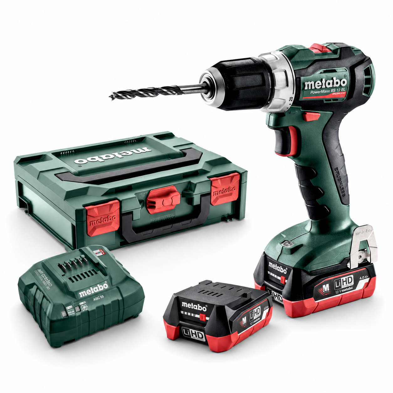 Alternatywne ujęcie zestawu Metabo PowerMaxx BS 12 BL z innego kąta